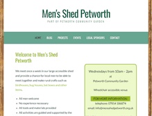 Tablet Screenshot of mensshedpetworth.org.uk